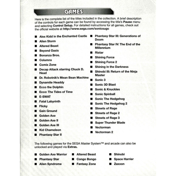 Sonic Ultimate SEGA GENESIS Collection Xbox 360 49 games - Picture 2 of 7